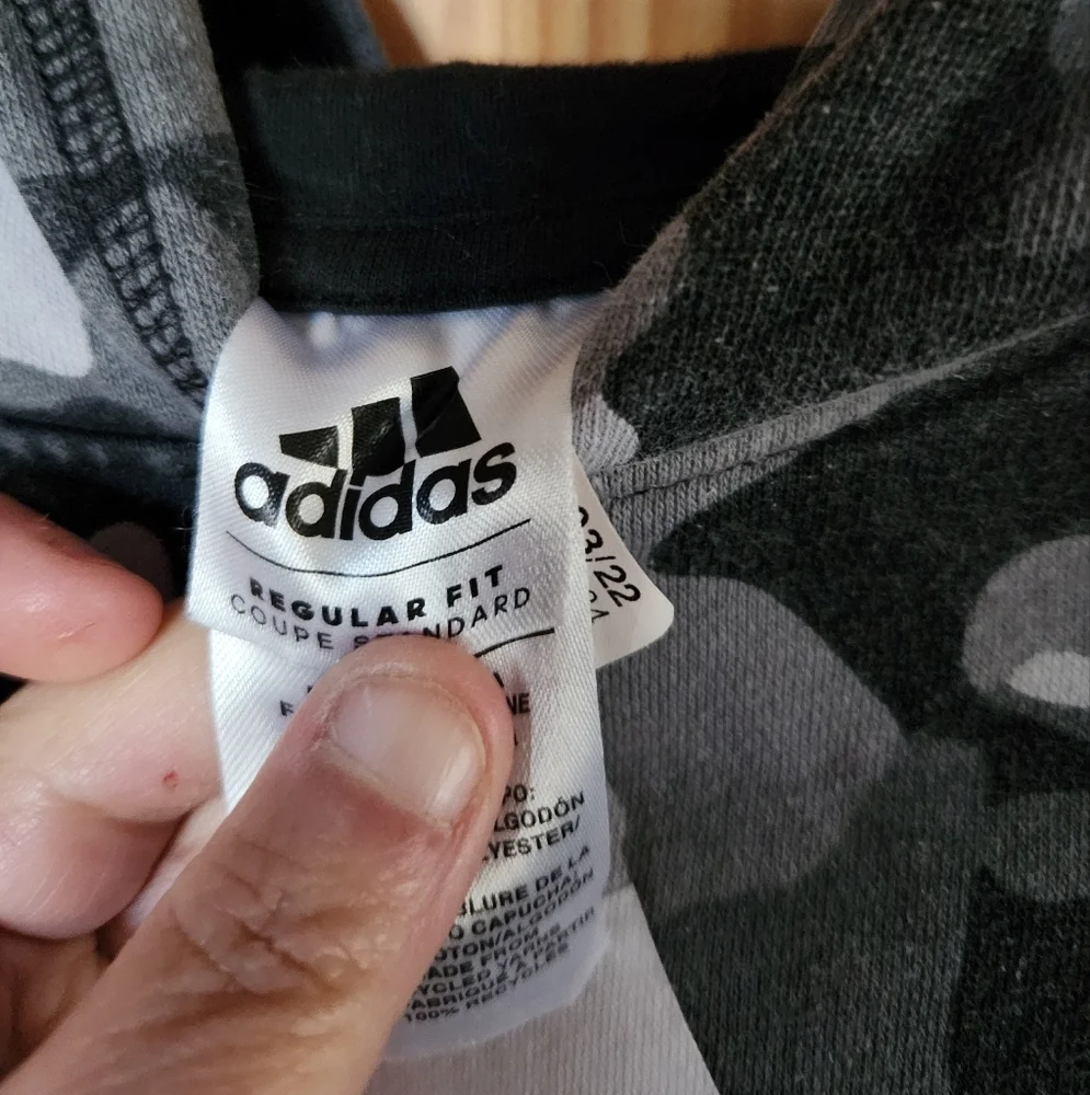 Boys Adidas Camouflage Hoodie - Picture 2 of 9